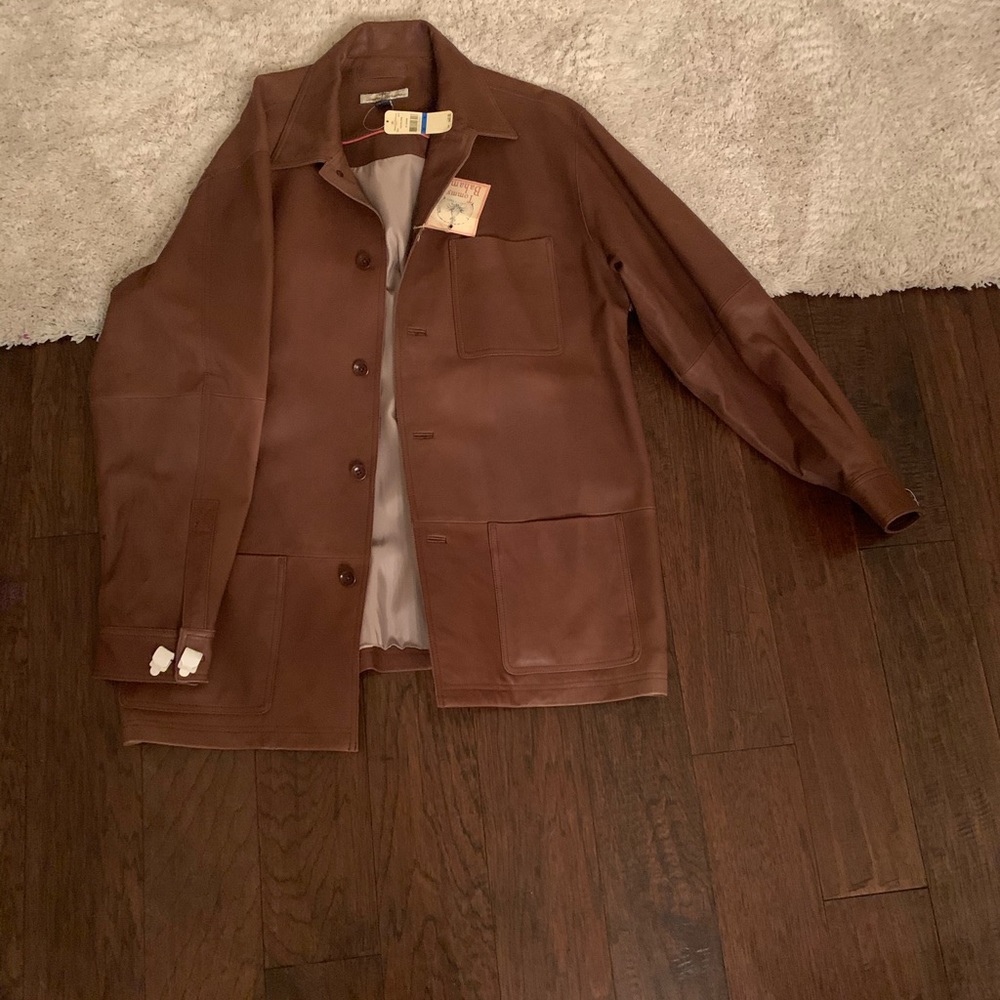 Tommy Bahama leather jacket brand new size XL